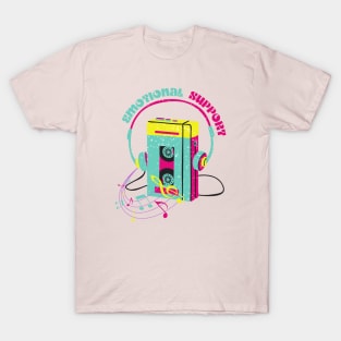 Emotional support retro walkman T-Shirt